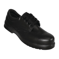 Commercial Safety Shoes | Lace Up Work Shoes | Slip Resistant | Black | Slipbuster A844-37