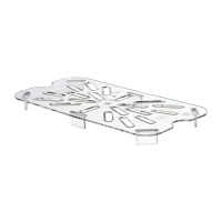 Polycarbonate 1/4 Gastronorm Pan Drain Shelf | GN Pan Drainer Tray | Food Container Accessory | Cambro DM749