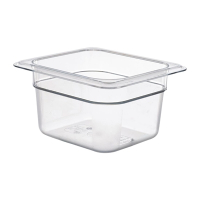 Polycarbonate Gastronorm Pan | 1/6 GN Pan | 100mm Deep | Cambro DM752