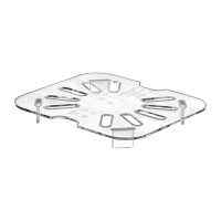 Polycarbonate Gastronorm Pan Drain Shelf | 1/6 GN Drainage Tray | Food Storage | Cambro DM755