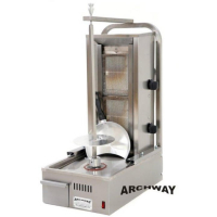 Commercial Kebab Grill | Gas Shawarma Machine | 2 Burner Compact | Archway 2CPT