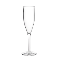 Polycarbonate Champagne Flutes | Unbreakable Wine Glasses | 210ml Capacity | Kristallon DS133