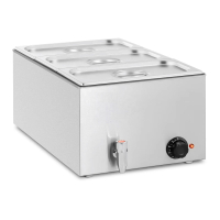 Commercial Bain Marie | Food Warmer | 3 X GN 1/3 Pans & Lids | Modena TBM3
