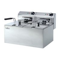 Commercial Double Tank Electric Fryer | Deep Fat Fryer | 2x6L Capacity | Hallco MDF88