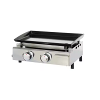 Gas Griddle | LPG Griddle | 2 Burners | 53cm Width | Easy EPGF400