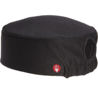 Ladies Total Vent Beanie | Women's Chef Hat | Black Kitchen Headwear | Chef Works B053