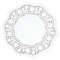 Paper Doily Round 6.5in | Round Paper Lace Doilies | Food Presentation | Fiesta CE991