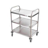 Commercial Serving Trolley | 3 Tier Undercounter Trolley | Stainless Steel | Craven CF684