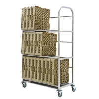 Commercial Drip Dry Trolley | Plate Rack Cart | With Serving Tray | Craven CF690