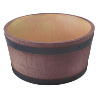 Barrel End Ice Bucket | Wine Cooler | Rustic Wood Design | Beaumont CK712