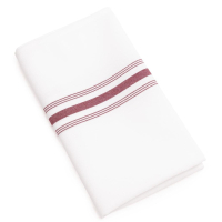 Bistro Table Napkins | Burgundy Stripe Cloth Napkins | Commercial Restaurant Tableware | CM317