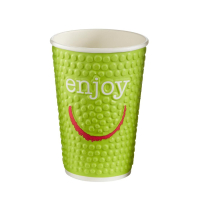 Double Wall Disposable Hot Cups | Paper Coffee Cups | 455ml Capacity | Huhtamaki Enjoy CM575