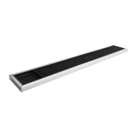 Rubber Bar Mat | Rail Drip Tray Mat | Stainless Steel Frame 600 x 100mm | Beaumont CN741