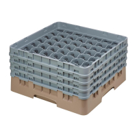 Glass Rack | Dishwasher Rack | 49 Compartments 215mm Height | Cambro Camrack DE799