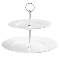 2 Tier Plate Tower | Cake Stand | Food Display Stand | Churchill Alchemy DK998