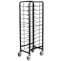 Commercial Clearing Trolley | Bakery Trolley | 12 Shelves Powder Coated Enamel | EAIS DP290