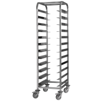 Stainless Steel Clearing Trolley | Commercial Kitchen Trolley | 12 Shelves | EAIS DP292