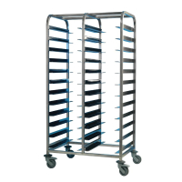 Stainless Steel Clearing Trolley | Commercial Kitchen Trolley | 24 Shelves | EAIS DP293