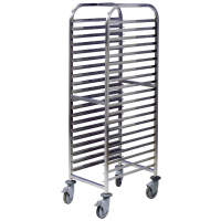 Stainless Steel Trolley | 20 Shelf Rack | Commercial Catering Storage | EAIS DP299