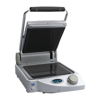 Commercial Contact Grill | Glass Ceramic Grill | Single Flat Plate | Unox SpidoCook XP010P