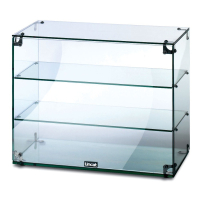 Countertop Glass Display Case | Food Display Cabinet | Open Back | Lincat GC36