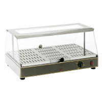 Heated Food Display | Roller Grill Hot Food Warmer | Glass Cabinet | Roller Grill WD100