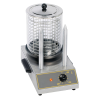 Hot Dog Warmer with Spikes | Commercial Hot Dog Machine | 2 Spike Capacity | Roller Grill CS 2E