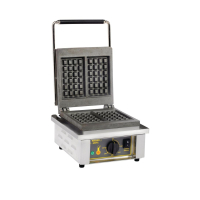 Commercial Belgian Waffle Maker | Single Waffle Iron | Cast Iron Plates | Roller Grill GES20