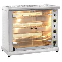 Commercial Electric Rotisserie | Chicken Rotisserie Oven | 24 Chicken Capacity | Roller Grill RBE 120Q
