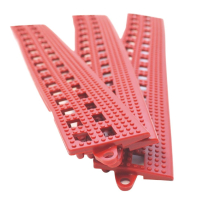 Flexi-Deck Tiles | Anti-Fatigue Kitchen Matting | Red Male Edge | Coba GH606