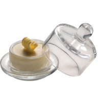 Glass Butter Dish | Butter Bell with Cloche | Elegant Serving Accessory | APS GK864