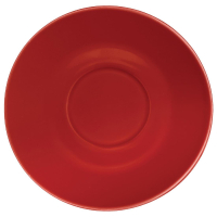 Cafe Saucers Red | Restaurant Coffee Accessories | 145mm Diameter | Olympia GL047