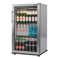 Commercial Back Bar Cooler | 1 Door Bottle Fridge | Stainless Steel | Autonumis Popular A209193