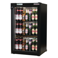 Commercial Back Bar Cooler | 1 Door Bar Fridge | Black Bottle Refrigerator | Autonumis EcoChill A209186