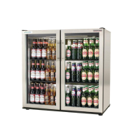 Commercial Back Bar Cooler | Double Hinged Door | 3Ft Stainless Steel | Autonumis EcoChill A215203