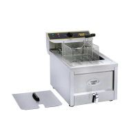 Commercial Single Tank Electric Fryer | Countertop Deep Fat Fryer | Single Basket | Roller Grill RFE12