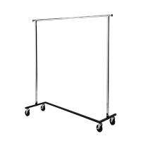 Commercial Garment Rail | Clothing Rail | Chrome Steel Frame | Bolero GR300