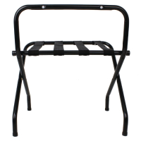 Hotel Luggage Rack | Black Suitcase Stand | Foldable Design | Bolero GR397