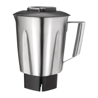Waring HC183 1.4Ltr Stainless Steel Bar Blender Jar Replacement Spare Part (Fits BB300K Series)