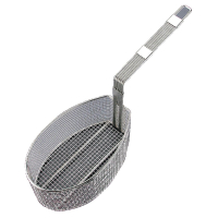 Commercial Oval Frying Basket | Deep Fryer Accessory | Stainless Steel Mesh | Vogue J678