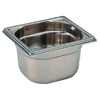 Stainless Steel Gastronorm Pan | 1/6 GN Container | 100mm Deep | Bourgeat K075