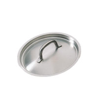 Stainless Steel Saucepan Lid | 400mm Commercial Pan Cover | Professional Cookware | Bourgeat K838