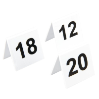 Plastic Table Numbers 11-20 | Table Markers | Restaurant Counter Display | L982
