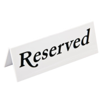 Plastic Reserve Signs | Table Reserved Cards | Table Management Signs | Olympia L988