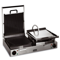 Countertop Panini Grill | Twin Panini Press | Ribbed Upper & Lower Plates | Lincat LPG2