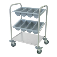 Commercial Cutlery Trolley | Stainless Steel Trolley | Mobile Silverware Station | Craven P100