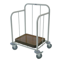 Steel Tray Stacking Trolley | Catering Transport Trolley | 6 Shelves | Craven P102