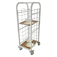 Commercial Self Clearing Trolley | 10 Shelf Catering Trolley | Steel Service Trolley | Craven P103
