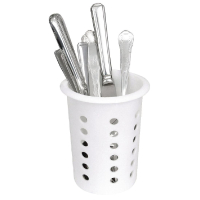 Plastic Cutlery Basket | Round Utensil Holder | Dishwasher Safe | Olympia P176