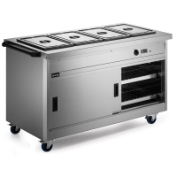 Commercial Hot Cupboard | Bain Marie | 4GN Capacity | Freestanding | Lincat P8B4PT
